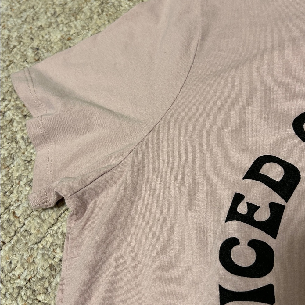 Mighty Fine “Iced Coffee Queen” Graphic Tee – Pink, Large, Excellent Condition - Picture 7 of 7